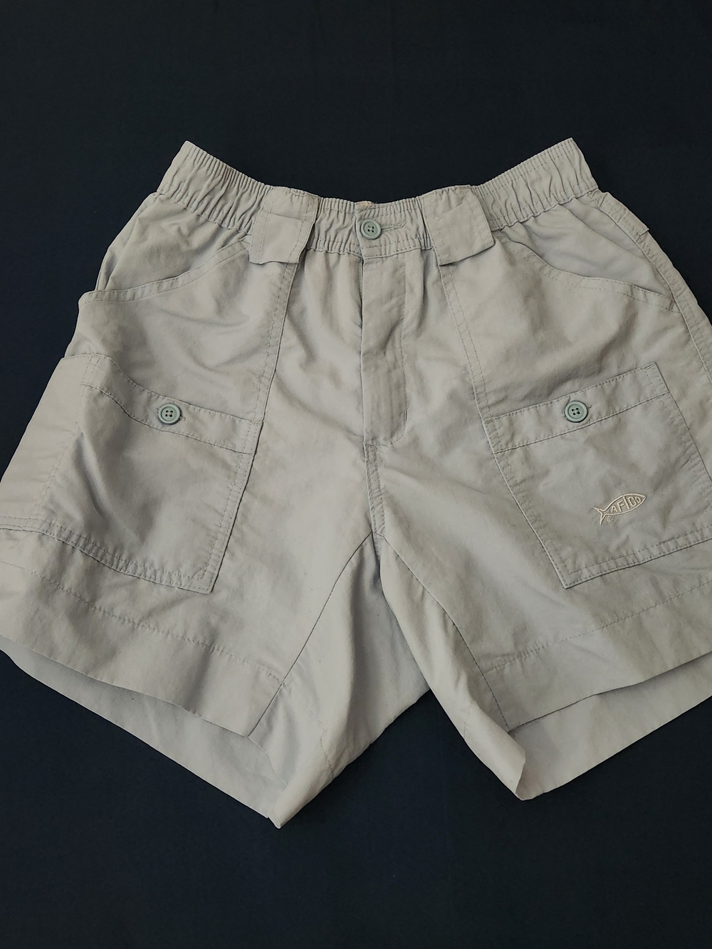 Aftco Light Blue Men's Cargo Shorts with Utility Pockets 30